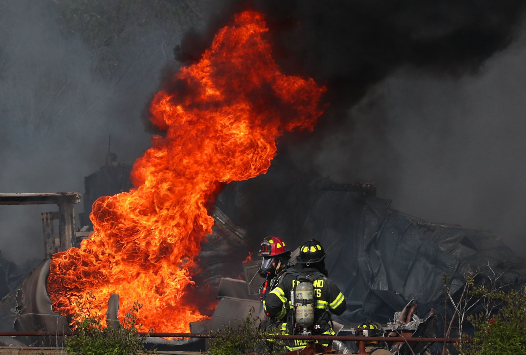 Large chemical fire in south St. Louis County